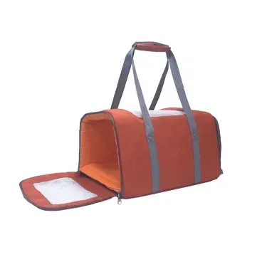 Bolsa Pet para Transporte Aereo Fabrica Pet com alcas levantadas